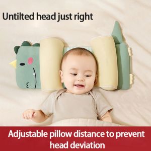 Baby Shaped Pillow Newborn Anti-deviation Head Correction Buckwheat Shell Pillow Baby Cartoon Pillow
