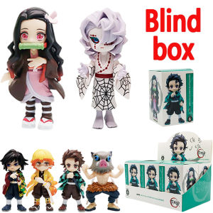 Bandai | Anime Demon Slayer Figure Tanjiro Kamado Nezuko Anime Blind Box Toys Statue PVC Model Ornament Child Birthday Christmas Gift