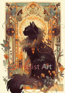 BILIBILI | Oil Painting By Numbers Kit Animal Cat Pattern Number Drawing Canvas DIY Pictures By Numbers Home Decor