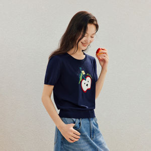 INMAN | Fruit Embroidered Thin Summer T-shirt