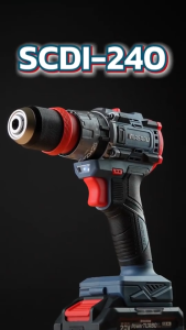 สว่านกระแทก สว่านไร้สาย 3 ระบบ MASARU SCDI-240N มอเตอร์ไร้แปรงถ่าน เจาะ ขัน กระแทก ในตัวเดียว