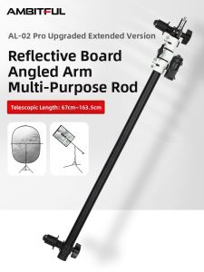 AMBITFUL | Portable Reflective Light Stand Telescopic Support