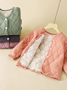 Thickened Three-Layer Cotton School Uniform Jacket for Autumn And Winter Boys And Girls Childrens Fashionable Campus Warmth Outerwear