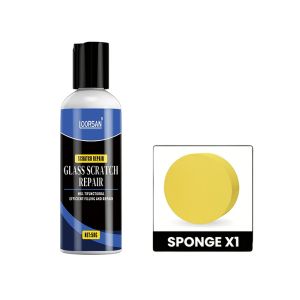 LOORSAN Glass Scratch Repair Wax - 30-Second Scratch Remover for Windshields Windows Glasses - No Grinding Required Easy DIY