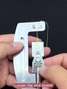 Semi-Automatic Stainless Steel Fishing Hook Line Tier Tie Binding Device Portable Fast Tool for Anglers Pesca Fishing Accessory