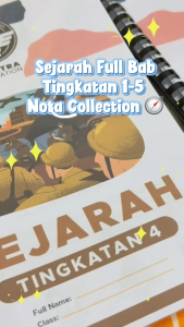 (FREE BIND) Nota Sejarah SPM PT3 Tingkatan 1-5 Nota A+ (Bab Penuh) Buku Rujukan A+