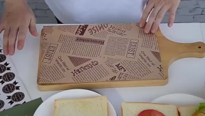 Sandwich Paper 50pcs Food Wrapping Toast Food Wrap 38x28cm Grease Paper / Wax Paper 38 x 28cm for Sandwich / Brownies-COZII