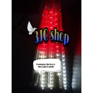 Lampu Meteor Merah Putih/Lampu Hujan HUT RI 10 Batang
