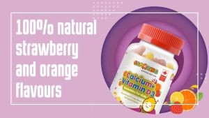 Gumazing Kids Daily Vitamin Gummy: Calcium Vitamin D3 for Bone and Immune Health 60 Gummies (30 Day Supply)