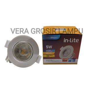 Inlite / In-Lite lampu Downlight LED spotlight 5W INDC232 kuning 3000K
