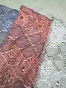 African Hollow Out Guipure Cord Lace Fabric Nigerian Stones Water Soluble Sewing Dresses Womens Dresses High Quality 2026