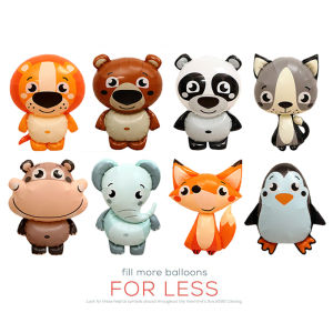 Đồ Trang Trí Tiệc Bong Bóng Hình Động Vật Dễ Thương Hộp Đồ Chơi Ngoài Trời Bóng Phim Nhôm Búp Bê Rùa Con Cáo Voi