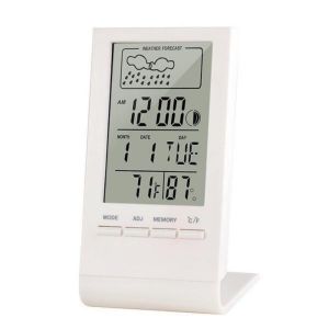 LED Digital Automatic Electronic Monitor Clock Thermometer Hygrometer Gauge Indicator Alarm Clock Indoor/Outdoor Weather Station