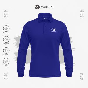 Madaha Polo shirt Dry Fit Kaos Kerah Lengan Panjang Jersey Olahraga Run Rise Repeat