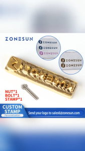 ZONESUN Metal Brass Branding Iron Mould Wood Leather Stamp Custom Logo Design Cake Bread cliche Mold Heating Embossing Tool
