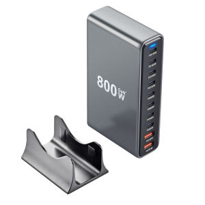 800W GaN Charger 10 พอร์ต USB C PD3.1 Fast CHARGING Station สําหรับ iPhone 16/15 Samsung MacBook
