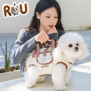 Easy to Clean Double Shoulder Dog Carrier Backpack Breathable Adjustable Pet Strap Artifact Washable Dog Outing Bag