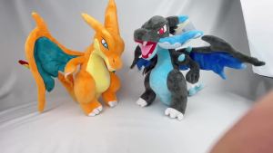 DUODUOBAO | Pokemon Charizard Y Plush Toys Cool Charmander Evolution Stuffed Doll Adorably Anime Peripheral Cartoon Toys Gift for Kids