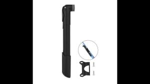 Portable Bike Pump 120PSI - Bicycle Tire Inflator with Mounting Bracket Anti-Corrosion for Mountain Road Bike Emergency Repair