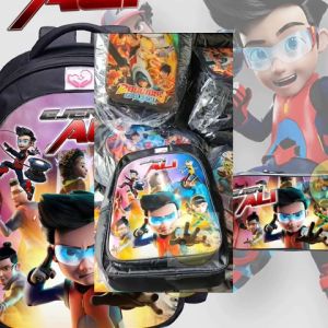 Tas Anak Laki-Laki Ransel Sekolah TK/SD Bonus Kotak Pensil Karakter Ejen Ali