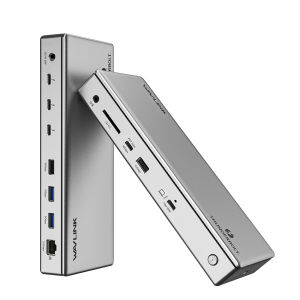 WAVLINK Thunderbolt 4 แท่นวางมือถือ 98W PD จอ สำหรับ M1/M2 และ Windows( 4XTBT 4 4xUSB-A USB-C 2.5GbE SD เสียง)