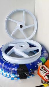 ล้อแม็ก พร้อมยาง Clickเก่าClick-110IScoopy-iIconคลิกไอคาร์บูคลิก110i ขอบ 14 สีขาวเงา เซทแม็กพร้อมยาง มีให้เลือกในรายละเอียด