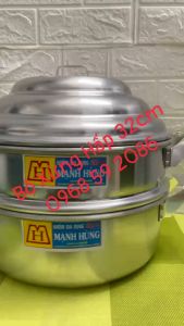 Xửng Nhôm Hấp Mạnh Hùng [ Kích Thước: 32cm ] -[ HÀNG VIỆT NAM ] - SHOP CÓ XUẤT HĐ VAT