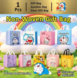 Gift Bag MY Cute Cartoon NonWoven Lunch Bag Doraemon Kitty Melody Kids Tote Snack Goodies Bag 138