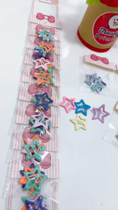 Jepit Rambut Bintang seng warna warni isi 30/40/48/72 PCS murah