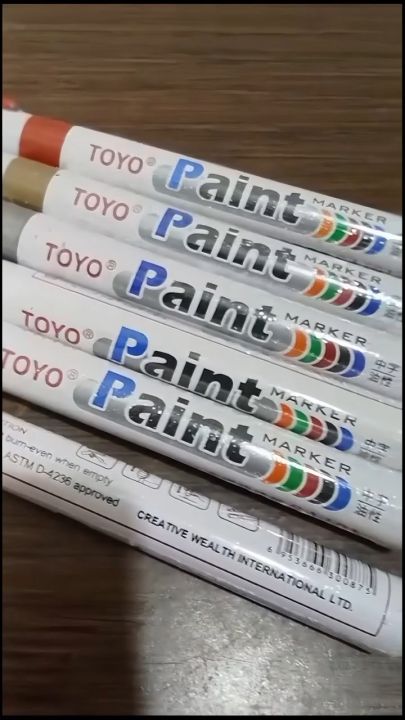 Spidol Ban Mobil Motor Toyo Paint Marker Pen Oil Based Permanen Original Universal
