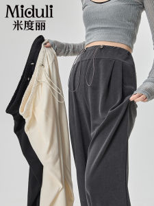 Maternity Pants High Waist Fleece Lined Straight Leg Comfortable Outerwear Pregnant Womens Clothing Casual Long Trousers