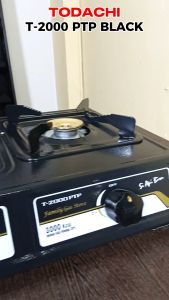 Todachi Kompor Gas 2 Tungku Hitam T 2000 PTP Black L/M Gas ELPIJI(LPG)/Alam(LNG)