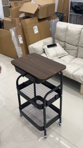 Trolley Bedside Table With Wheels Coffee Table Sofe Side Table Living Room Nordic Meja Kopi Trolley Rack Trolley Shelves