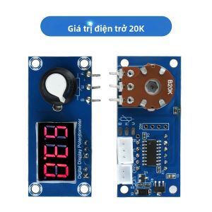 Aideepen | Mô-đun Chiết Áp Kỹ Thuật Số Một Kênh Với Màn Hình LED 3 Chữ Số Điện Trở Điều Chỉnh 5K/10K/20K Để Điều Khiển Chính Xác Của Aideepen