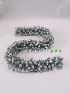 [Ship From Philippines] 2.7M White Falling Cedar Rattan Christmas Wreath Decoration For Christmas Tree Fireplace Staircase Door Garden Courtyard Decoration Garland