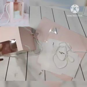 Kimina Mika Giftbox L - Giftbox Kado Bunga - Kotak Mika Box GB041