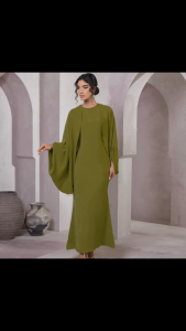 Witly Pretty Midi Slip Dress with Cardigan kain jenis CEY crepe ironless kain sejuk dan cantik