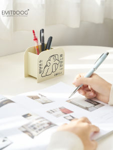 Đồ Trang Trí Bàn Làm Việc Sáng Tạo EMITDOOG Acrylic Storage Pen Pot Mô Hình Thú Vị Để Trang Trí Phòng Khách Và Văn Phòng