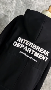 Áo Khoác Hoodie Nam Nữ INTERBREAK In Nổi Vải Nỉ Ngoại Cao Cấp Chống Nắng Giữ Ấm Tốt- Menswear Jacket