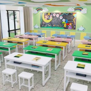 ZHENTAIYUAN | Tutoring Class Double Student Desk and Chair Set