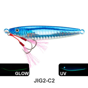 TEASEE Shore Casting Luminous Sea Fishing Jig 28g Fast Sinking Lure for Spanish Mackerel & Kingfish