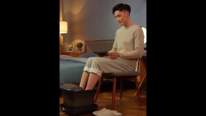 Bồn ngâm chân kiêm máy massage chân tự động. Thương hiệu Hà Lan cao cấp Philips - PPM5104F