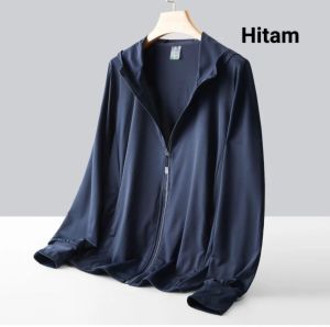 Jaket Hoodie Pelindung Matahari UPF 50+ Jaket Anti Matahari untuk Pria dan Wanita