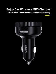 1 Year warranty Baseus car FM Transmitter Modulator Car Wireless Bluetooth 5.0 Dual USB Fast Charger Auto Aux Radio Mp3 Player Music Hands Aux Adapter Free Car Kit  Wireless Audio Receiver for Car