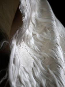 Vải Thêu Sáng Tạo Nặng Nề Bề Mặt 3D Vải Cắt Đổi Thiết Kế Cao Cấp Trang Phục Hanfu Vải Thêu Sáng Tạo