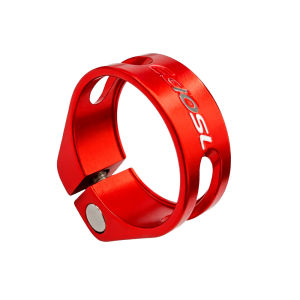 Aluminum Alloy Bike Seat Post Clamp Quick Release Tube Clip for MTB Road Bikes Compatible with 28.6/31.8/34.9 Diameter Posts