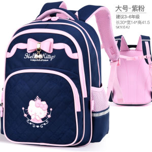 New Hello Kitty Elementary School Backpack Ultra Lightweight Large Capacity Dual Shoulder Bag for Girls Entering School