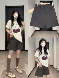 Quần Short Ống Rộng Màu Nâu Thời Trang Thường Ngày Cho Nữ Dáng Quả Lê Quần Ống Rộng Dáng Rộng Thoải Mái Mùa Hè