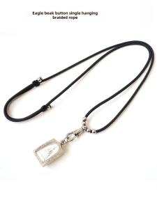 TAIJIA | Stainless Steel Adjustable Color Retention Rotation Hook Link Chain Single Hanging Woven Rope Eagle Mouth Buckle Fashion Jewelry
