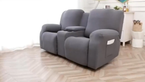 8 cái/bộ Recliner bọc ghế sofa bao gồm tất cả các loveseat hộp giữa Bọc ghế sofa đàn hồi 2seater bọc chân ghế đi văng với ngăn để cốc